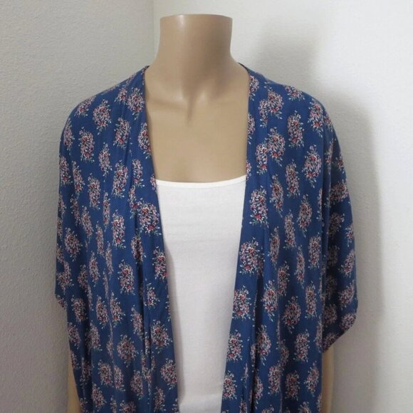 NWT Abercrombie Womens Katrina Fringe Kimono Cardigan RARE - Picture 2 of 8